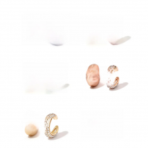 Punk Gold Plated Ear Cuff Clip on Earrings CZ Zircon Earclips for Women New Design Multicolor No Piercing Cartilage Earrings