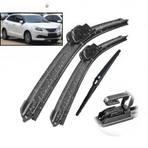 Erick's Wiper Front & Rear Wiper Blades Set Kit For Suzuki Baleno WB 2015 - 2021 Windshield Windscreen Window Brushes 21"18"12"