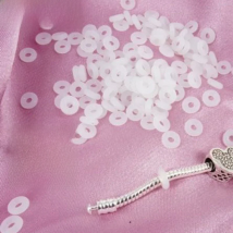 White Rubber Clip Charms Safety Stopper Beads Silicone safety non-slip hose Fits Original Brand Charm Bracelets Accessories