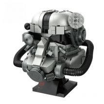 1168PCS MOC Creative Power Armor Helmet Radiation Helmet Gas Mask Building Blocks Model Desktop Decoration Puzzle Toys Kids Gift
