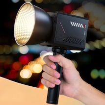 60W Pro Portable LED Video Light COB Bi-Color  photography light 2800K-7500K for Livestreaming Handheld Outdoor Shooting Light