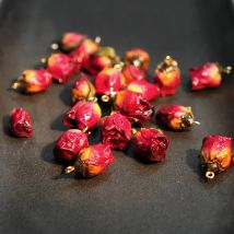 2pcs Doreen Box Multicolor Handmade Resin Jewelry Flower Pendants Gold Color Metal Charms DIY Earrings Women Jewelry 3cm - 0.8cm