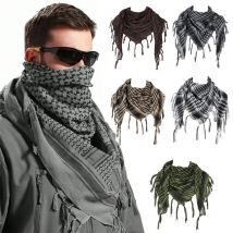 Desert Shemagh Scarf Soft Fringed Arab Headscarf Unisex Keffiyeh Bandana Unisex Headwrap Arabian Scarf Head Covering