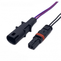 1 Set 2 Pin Car Modified Door Handle Rearview Mirror Heating Socket Electrical  Connectors Wire Harness Plug For BMW GT528i GT53