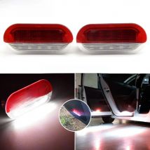 2PCS LED Courtesy Door Welcome Light for VW Golf MK3 MK4 Beetle Jetta Bora Polo Sharan Vento Touran Skoda Octavia Car Styling