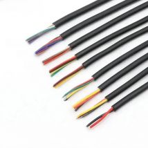 2/5/10M UL2464 Sheathed Wire Cable 30 28 26 24 22 20 18 16AWG Copper Signal Cable 2 3 4 5 6 7 8 9 10 Cores Electronic Audio Wire
