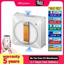 (Kod promocyjny: AEEU03)Robot do czyszczenia okien Liectroux YW710, podwójny strumień wody, czujnik laserowy, inteligentny mokry mop do szkła, domowy odkurzacz ścienny do okien, praca bez obręczy,