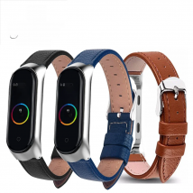 Leather Wrist Bracelet for Xiaomi Mi Band 4 5 6 Sport Strap watch wrist strap For xiaomi mi band 5 bracelet Miband 6 Strap