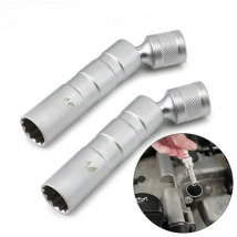 Spark Plug Socket Wrench Adapter 14mm 16mm Install Replace Repair Kit Swivel Torque Magnetic Remove Removal Gap Tool Car AUTO