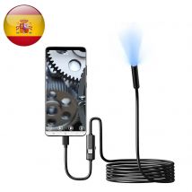 Telecamera endoscopica tipo C da 7,0 mm Ip67 impermeabile con 6 LED regolabili USB per Android e PC Ispezione flessibile per telefono e PC