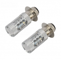 2PCS 80W Super White LED Headlight Bulbs Upgrade For Yamaha ATVS YFM350 400 450 660 700 Raptor Blaster 200 Banshee 350 ATV Luces