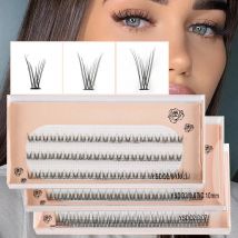 SHIDISHANGPIN Fishtail Cross Individual Lashes Natural Fluffy False Eyelashes Cluster Handmade Eyelash Extension Korean Makeup