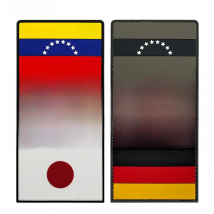 1PC PVC Material Russia Germany Venezuela Japan Flag Patch Tactical Military 3D Rubber Stickers For Jeans Clothes Bags Badges