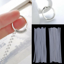 10PCS 10cm Invisible Spiral Based Ring Sizer Adjuster Guard Insert Tightener Reducer Resizing Fitter Jewelry Tools For Any Rings