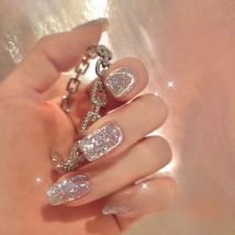 MIANEL 12ML 1-9PCS 2025 Crystal Crushed Diamond Gel Nail Polish 2025 New Style Diamond Popular Color Nail Polish White Nails