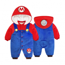 Neugeborene Baby Mario Kleidung Junge Mädchen Pilz Cosplay Stram pler Baby Stram pler Halloween