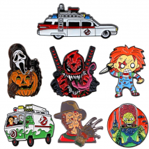 Halloween Enamel Pins Horror Brooches Woman Men Backpack Bags Badge Fashion Lapel Jewelry Kids