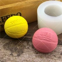 3D Basketball Silicone Mold For Soap Jelly Mousse Chocolate Fondant Cake Decoration Baking Tool Ball Moulds Reusable Material