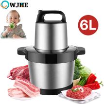 OWJHE N1000W Tritacarne da cucina Chopper 6L Tritacarne elettrico domestico Acciaio inossidabile Robot da cucina per verdure per bambini Frullatore