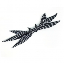 Jack Bow Tie Big Black Stripe Necktie Christmas Halloween Cosplay Props Accessories 1pcs Takerlama