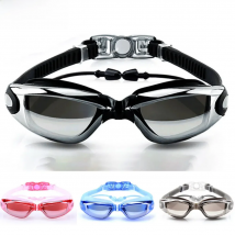 JSJM Professional Swimming Goggles Adult Anti-Fog Swim Glasses Waterproof Adjustable Silicone Swimming Glasses Eyewear Men Women