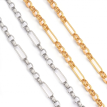 Wholesale 1m/lot Width 7mm Heavy Handmade Link Chain Necklaces for Men Stainless Steel Hip Hop Chain Women Necklace Punk Jewelry