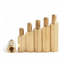50PCS  20pcs 10pcs 5pcs 2pcs male to female Brass spacer M2 m2.5 m3 m4 m5 M6  Long Hexagonal Brass PCB Standoffs Spacers