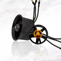 64mm EDF Set QF2611-4500KV Motor with 5 Blades Ducted Fan Hobbywing Skywalker 30A Esc for FMS RC Airplane