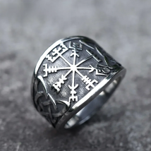 2022 NEW Men's 316L stainless-steel rings Vintage Viking Nordic Slavic Pagan Amulet Finger fashion Jewelry Gift free shipping