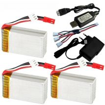 7.4V 2S 1200mAh 703048 Lipo Battery Charger Set For MJXRC X600 upgrade 7.4V 1000mah 25c for Remote Control toys battery parts