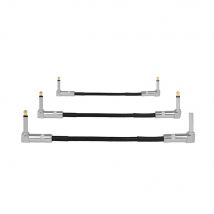 Guitar Effects Pedal Cable 6.35Mm Connecting Wire 30cm Flat Patch Connector Metal Heads Copper Core Cables Guitar Accessories