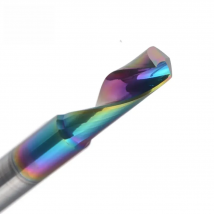 Dreanique 1pc 3.175 4 6 8mm CNC Single Flute Solid carbide Carbide Alloy End Mill, DLC Coating Milling Cutter Bit For Aluminium