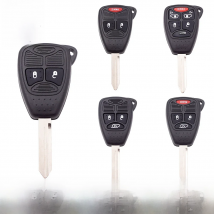 Xinyuexin Remote Car Key Case Shell Fob for JEEP Compass Wrangler Grand Cherokee for Dodge Dakota Charger for Chrysler 300 Key