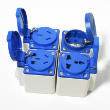 Multifunction AU US UK EU German France Brazil Swiss Italy outdoor waterproof socket with bottom box industry AC power socket