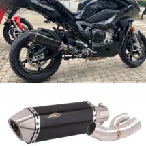 Slip on For BMW S1000XR 2015 - 2019 Motorcycle Exhaust System Modified Escape Moto Muffler Removable DB Killer Middle Link Pipe