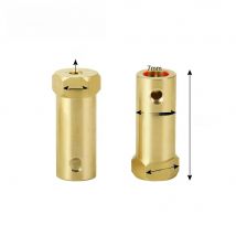 YEAHRUN 3/4/5/6/7/8mm Brass Wheel Hexagon Adapter Flexible Shaft Coupling Rigid Motor Connector for 1/10 RC Cars Model Parts