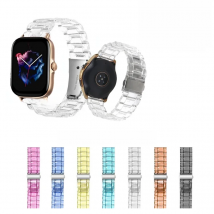 20mm Transparent Resin Strap For Huami Amazfit GTS 4/3/2e/2 GTS2 mini GTS3 GTS4 / Bip 3 S U Replacement wristbad Band Bracelet