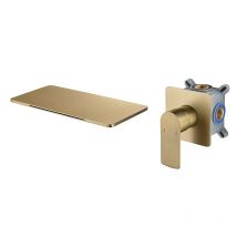 OXG Wall Mount Waterfall Basin Faucet Bathroom Sink Faucet Basin Sink Faucet Concealed Installation Washbasin Faucet