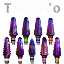 Tornado acrylic Dipping Carbide Purple Coating Nail Cutter Manicure Accessories Tools Nail filling Drill Bit