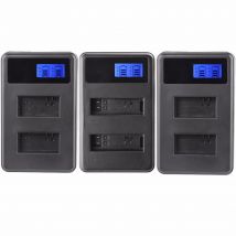PROBTY HERO3 HERO4 HERO5 Battery charger LCD Camera dual Charger for gopro hero3 hero4 hero5