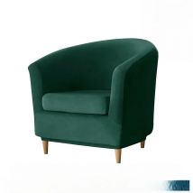 New Elastic Velvet Club Bath Tub Armchair Covers Stretch Soft Single Sofa Chair Slipcover Bar Counter with Seat Cover Home Hotel