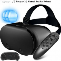 Original VRGpro X7 VR Virtual Reality 3D Glasses Box VR Google Cardboard Helmet for IOS Android 5-7" Smartphone,Wireless Rocker