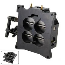CNC Billet 1000CFM 4150 Flange Carburetor Throttle Body 1.75" Core 4 Barrel Black/Silver