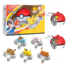 Pokemon spinning top ball toy action figure original Pikachu Charmander Squirtle Mew Eevee box gyro spin battle game poke child
