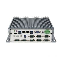 Industrial Fanless BOX PC with 6/8/10th Core i3/i5/i7 U Processor, 10*COM,7*USB, Support  9~36V DC IN