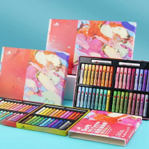 Kuelox Professional Super Soft Oil Pastel Crayon 24/36/48 Colors Artist White Soft Pastels For Painting Stationery Art Supplies