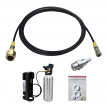 Soda Water Maker to External Co2 Tank Sodastream Cylinder Adapter Hose Kit W21.8-14 G3/4 CGA320 With Quick Disconnect Connector