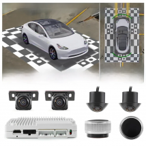 Carsanbo Car 3D 360 Degree Bird's Eye View Panoramic System Camera Parking Omnidirectional Monitor Video Recorder DVR For Model3