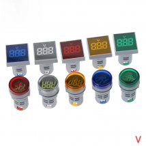 Mini Digital Voltmeter 22mm AC 12-500V 20-500V Volt Voltage Tester Meter Monitor Power LED Indicator Pilot Lamp Light Display
