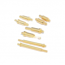 100Pcs Spring Loaded Pogo Pin Connector through Holes PCB Height 3 4 5 6 7 8 9 10 11 12 13 13.5 14 MM Flange Single 1A